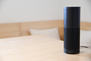 Alexa Echo (2nd Generation) an amazon device on the table